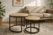 Kontrasto Круглые журнальные столики, 2 шт., сонома Sk102S, диаметр 53 см и 43 см, 6.06.28193 - Home Club, изображение 12