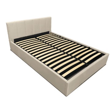 Kontrasto Lt102 Кровать Vertica 160x2x81, кремового цвета, Meb000403 - Home Club