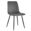 Kontrasto Мягкое кресло для столовой из велюра серого цвета Nova Kt113, 6.05.15567 - Home Club, зображення 3