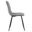 Kontrasto Мягкое кресло для столовой из велюра серого цвета Nova Kt113, 6.05.15567 - Home Club, зображення 4