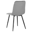 Kontrasto Мягкое кресло для столовой из велюра серого цвета Nova Kt113, 6.05.15567 - Home Club, зображення 5