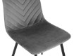 Kontrasto Мягкое кресло для столовой из велюра серого цвета Nova Kt113, 6.05.15567 - Home Club, зображення 6