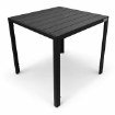 Kontrasto Садовый стол для террасы со столешницей из поливуда Allen-St 70x70, черный, Meb000061 - Home Club