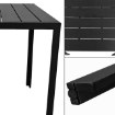 Kontrasto Садовый стол для террасы со столешницей из поливуда Allen-St 70x70, черный, Meb000061 - Home Club, изображение 3