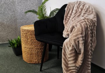 Kontrasto Плед Costa 150x200, темно-бежевый, 4.57.50137 - Home Club