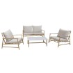 Kontrasto Набор садовой мебели Laos, 4 предмета, бежевый, 5.05.12320 - Home Club