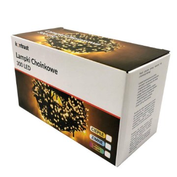 Kontrasto Рождественские гирлянды 300 светодиодов, тёплый свет, 7.02.28169 - Home Club