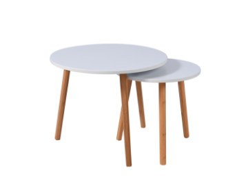 Kontrasto Sk118B Кофейные столики 40x40/55x45 Белый Kkk, 6.06.15192 - Home Club