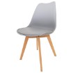 Kontrasto Скандинавское пластиковое стул для столовой серого цвета Emma, 6.05.627716 - Home Club, зображення 3