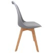 Kontrasto Скандинавское пластиковое стул для столовой серого цвета Emma, 6.05.627716 - Home Club, зображення 5