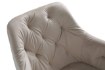 Kontrasto Мягкое кресло с подлокотниками для столовой, велюровое, бежевого цвета, модель Julia 2, 5.90.14416 - Home Club, зображення 5