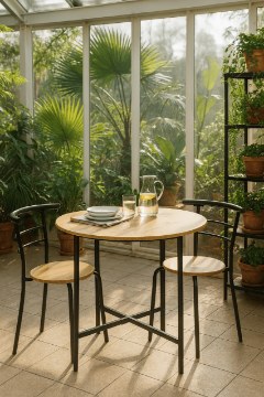 Kontrasto Комплект Lugo: стол 85x77 см, стул, 5.90.82881 - Home Club