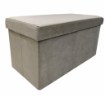 Kontrasto Велюровая пуфик с ящиком для хранения, цвет «таупе», Perfect Duo, 60x30x30 см, 6.01.20075 - Home Club