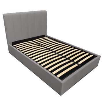 Kontrasto Lt102 Кровать Vertica 140x2x117, серая, Meb000402 - Home Club