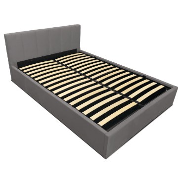 Kontrasto Lt102 Кровать Vertica 160x2x81, серая, Meb000405 - Home Club