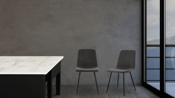 Kontrasto Мягкое кресло для столовой из велюра тёмно-серого цвета Nova Kt110, 6.05.15468 - Home Club