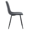 Kontrasto Мягкое кресло для столовой из велюра тёмно-серого цвета Nova Kt110, 6.05.15468 - Home Club, зображення 7