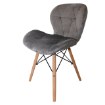 Kontrasto Скандинавское мягкое кресло для столовой серого цвета Zoe, 6.05.27719 - Home Club, зображення 6