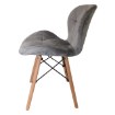 Kontrasto Скандинавское мягкое кресло для столовой серого цвета Zoe, 6.05.27719 - Home Club, зображення 7