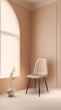 Kontrasto Мягкое кресло для столовой из велюра цвета «таупе» Monica Kt102, 6.05.15710 - Home Club