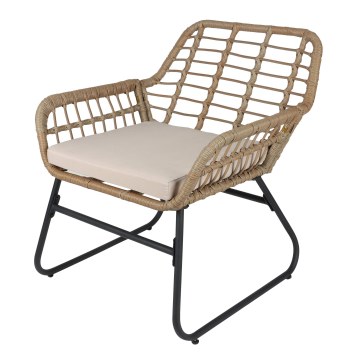 Kontrasto Набор садовой мебели Bilbao кофейного цвета на 4 человека из натурального техноротанга, 5.05.213204 - Home Club