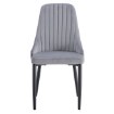 Kontrasto Мягкое кресло для столовой из велюра серого цвета Eva2 Kt200, 5.90.14997 - Home Club, зображення 5