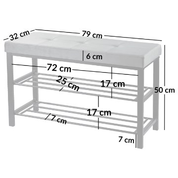 Kontrasto Сиденье 79x32x50 см, цвет «Vel» (бронза), 6.01.93870 - Home Club