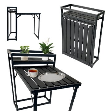 Kontrasto Стол Male, чёрный, 84x60x69/84 см Kkk, 5.04.21242 - Home Club