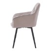 Kontrasto Велюровое мягкое кресло Kt202 «Julia» цвета «таупе», 5.90.50735 - Home Club, зображення 2