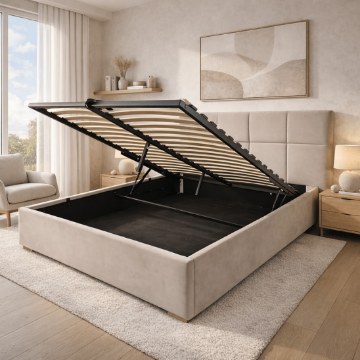 Kontrasto Lt103 Кровать Quadro 140x2x117, цвет «тауп», Meb000413 - Home Club