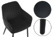 Kontrasto Kt203 Стул Maria 3 Pas Vel, черный, 5.90 90268 - Home Club, зображення 3