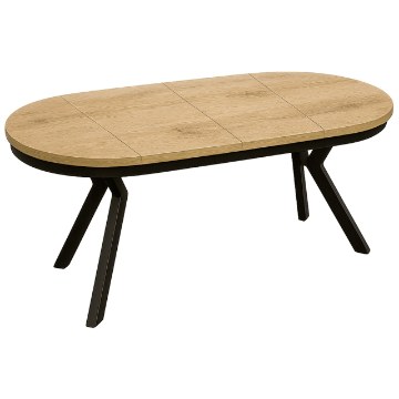 Kontrasto Sj213D Стол «Оскар» диаметр 100–200 мм, ширина 75 мм, цвет «Золотой дуб», Meb000218 - Home Club