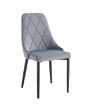 Kontrasto Мягкое кресло для столовой из велюра серого цвета Eva2 Kt201, 5.90.15031 - Home Club