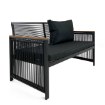 Kontrasto Набор садовой мебели Cuba, 4 предмета, черный, 5.05.13785 - Home Club, изображение 6