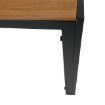 Kontrasto Стол Allen 90x90x74 см, чёрный/под дерево Kkk, 5.04.212511 - Home Club, зображення 6