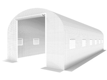 Kontrasto Пленочный туннель 3x6 для сада, пленка толщиной 19 мм, белого цвета, 5.90.20237 - Home Club
