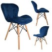 Kontrasto Скандинавское мягкое кресло для столовой темно-синего цвета Zoe, 6.05.27722 - Home Club