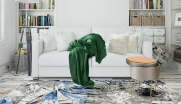 Kontrasto Плед Tago 150x200, тёмно-зелёный, 4.57.22442 - Home Club