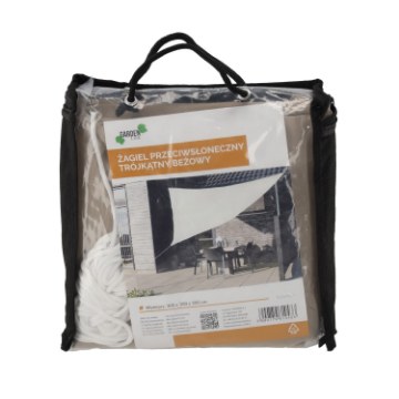 Garden Line Трикутний Бежевий Сонцезахисний Тент 3 X 3 X 3 М, TUN0433 - Home Club