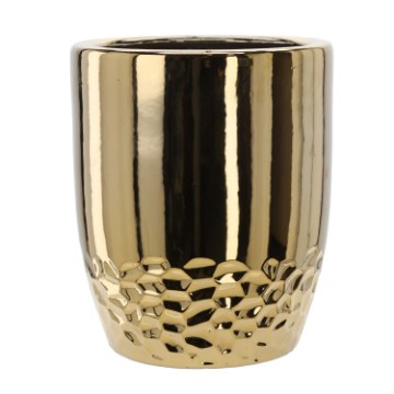 Garden Line Керамічний Чохол Для Горщика 38 x 38 x 45 См Золотий, ELI3505 - Home Club