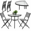 Garden Line Набор Балконной Мебели - Половина Стол + 2 Складных Стула - Серый, SAD7149 - Home Club, изображение 7