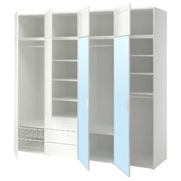 ІКЕА Шафа 8 дверцят + 3 шухляди PLATSA ПЛАТСА, 596.153.65 - Home Club