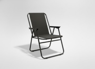 Garden Line Складной садовый стул, чёрный, 53x59x76 см, LEZ9948 - Home Club
