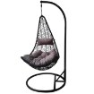 Garden Line Подвесное кресло, черное, подушка — серая, каркас — черный, половина /1151/, FAT2623 - Home Club, изображение 2