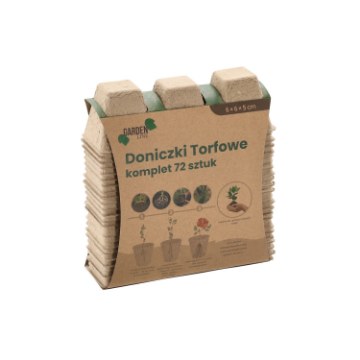 Garden Line 72 Штук Торфяных Горшков 6 x 6 x 5 См, EDA8501 - Home Club