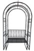 Garden Line Садовая Пергола С Скамьей 130 x 48 x 238 см, PERG-N9512 - Home Club, изображение 2