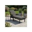 Garden Line Алюминиевый садовый шезлонг «Скопье» 200 x 70 x 32/83 см, серый, ALM8116 - Home Club, изображение 7