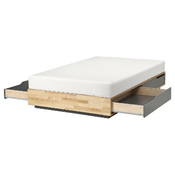 ІКЕА Рама ліжка з контейнерами MANDAL, 406.309.93 - Home Club