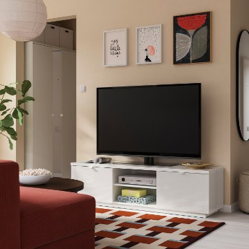 ИКЕА Шкаф для телевизора BYÅS БЮОС, 802.277.97 - Home Club