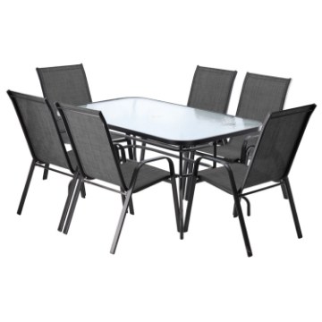 Garden Line Комплект садовой мебели — стол 150 x 90 x 70 см/Neo2286/ + 6 стульев 54 x 72 x 96 см/Neo3685 x 3/, NEO2286KPLCZ - Home Club